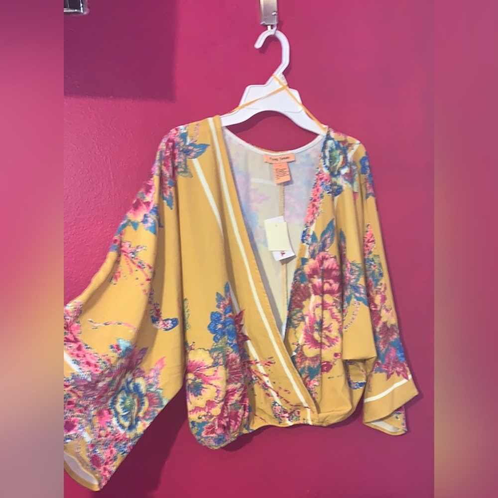 Yellow Floral Blouse